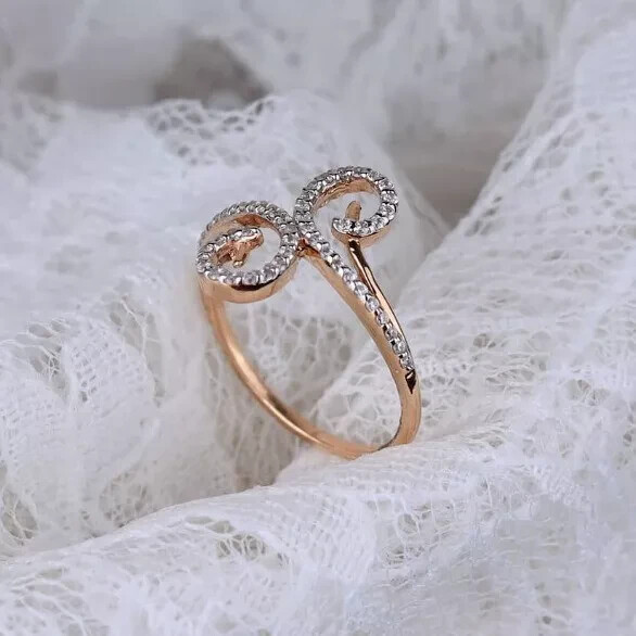 Women's Engagement Ring 14K Rose Gold Plated 2Ct Round Cut