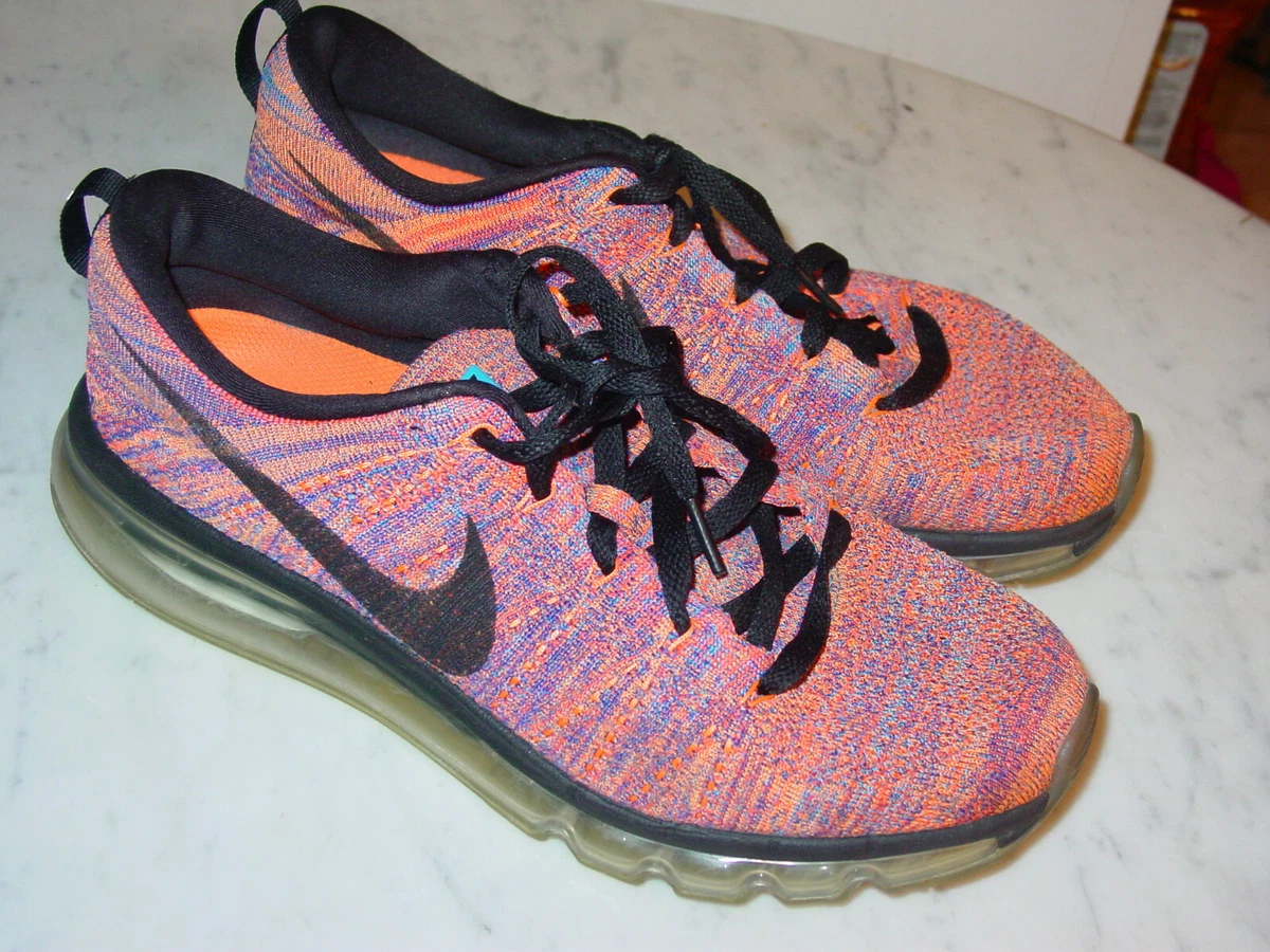2015 Nike Flyknit Air Max Photo Blue Black Concord Crimson Running