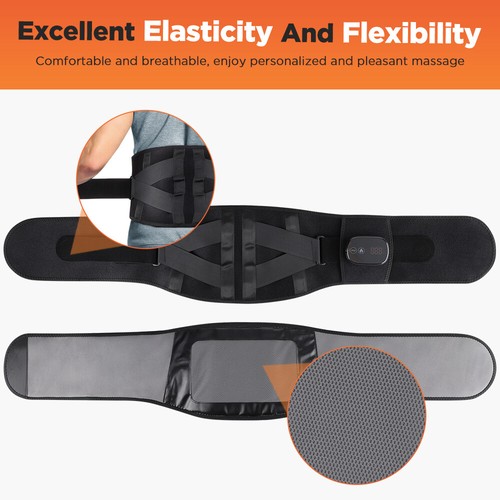 Cordless Infrared Heated Back Support Lumbar Lower Back Massage Belt Pain Relief - Picture 12 of 19