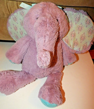 Lambs  Ivy Elephant Baby Purple Lavender 15" Stuffed Animal Plush 2016 Nappi