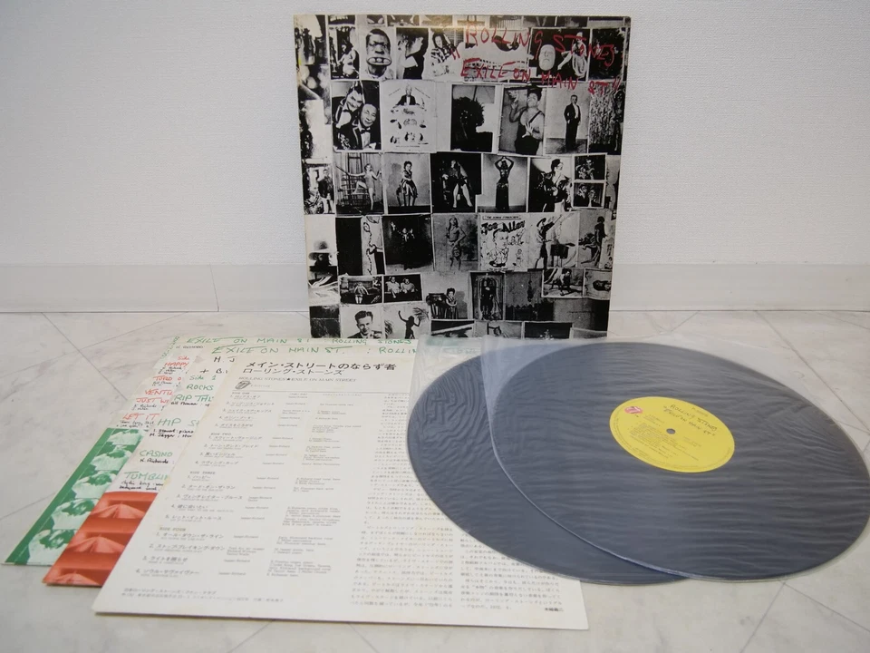 ROLLING STONES / EXILE ON MAIN ST JAPAN ISSUE DOUBLE LP W/INNER*2, INSERT - Image 4 of 4