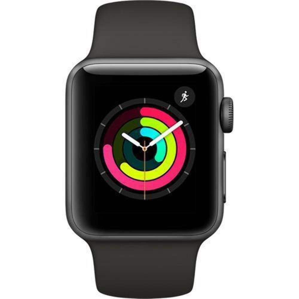 New Apple Watch Series 3 (GPS) 38mm Space Gray Aluminum Case - Gray Sport  Band