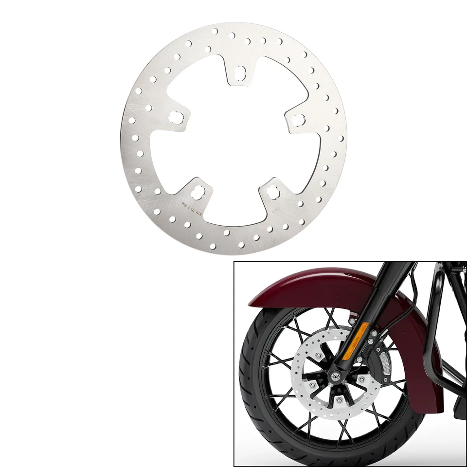 2x 11.8" Front Left Right Brake Rotors Fit For Harley Electra Street Glide 14-25 - Image 4 of 4