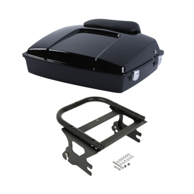 5.5'' Razor Trunk Backrest w/ Mount Rack Fit For Harley Touring Glide 1997-2008