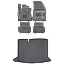 RX34114001-2 Satz Fußmatten und PE Kofferraumwanne für Dacia SANDERO III Stepway