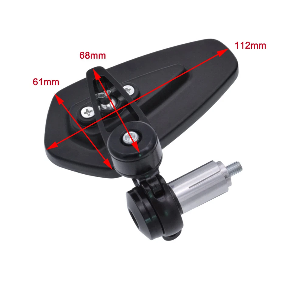 Espelhos retrovisores de extremidade de barra 7/8" para Ducati Monster 696 796 900 1100 959 Panigale - Imagem 3 de 4