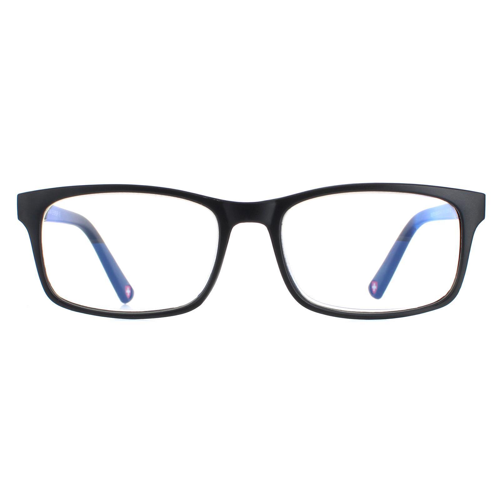 Montana Reading Glasses BLF73 atte Black Blue Light Block +3.50