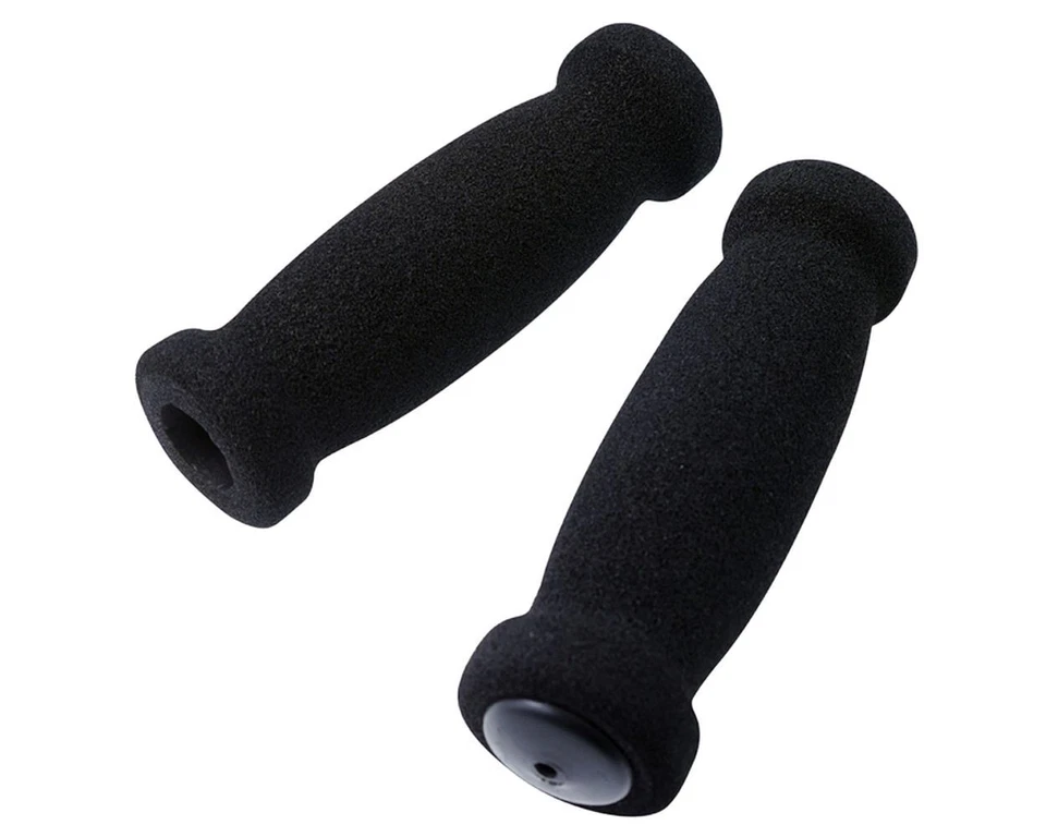 Poignées de guidon en caoutchouc mousse noir 125mm en mousse intégrale - Photo 1/1