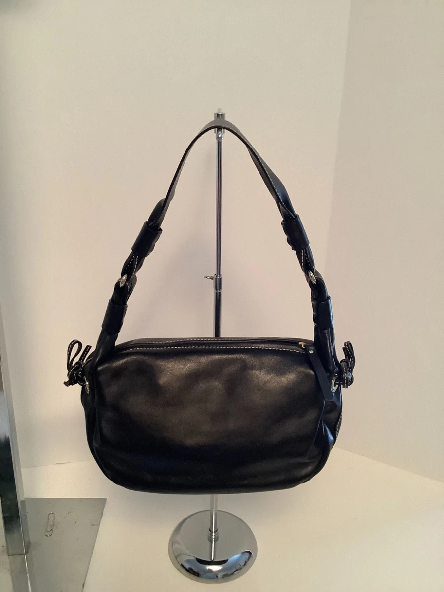 Kate spade black hotsell purse with white stitching