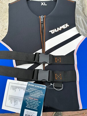 Talamex Life Jacket Active Neo Blue/Black 50N Neoprene M- XXL Wakebard Jet Ski