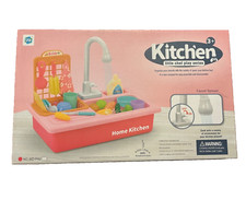 Water Spray Pretend Play Running Water Kitchen Sink Toy with for Kids Toddler