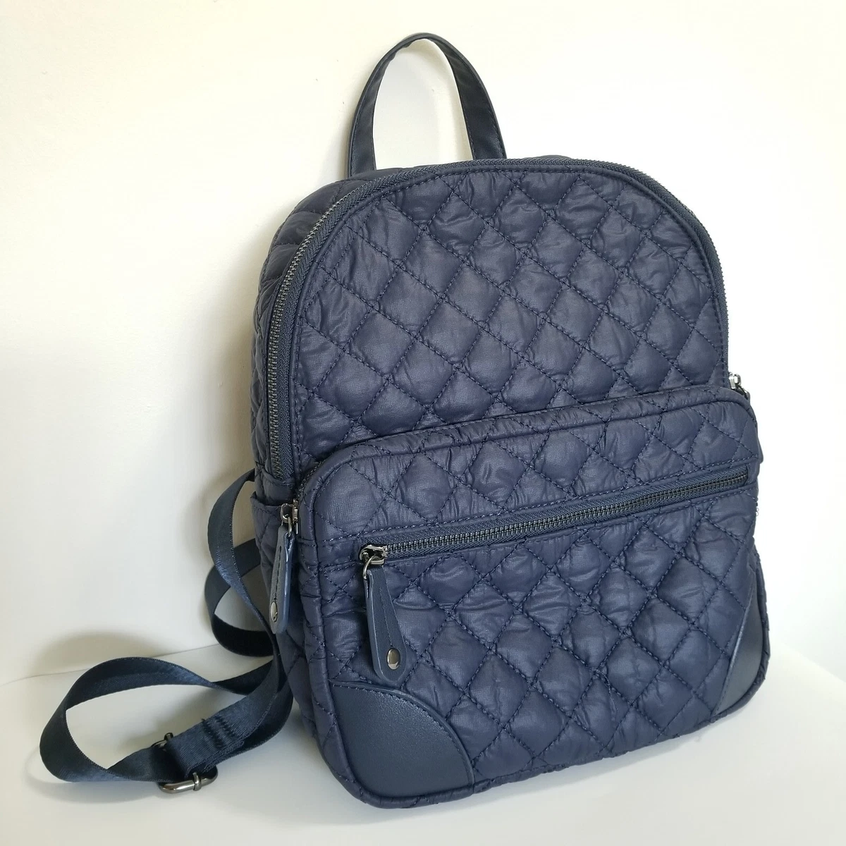 URBAN EXPRESSIONS Swish Women s Navy Blue Backpack Quilted