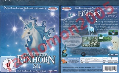 Blu-ray 3D+2D THE LAST UNICORN (1984) Rankin+Bass Cult Animation Region Free NEW
