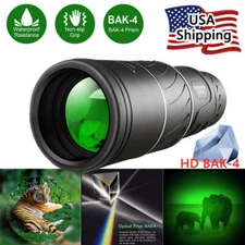 16x52 Binocular Monocular with Night Vision BAK4 Prism  Waterproof          