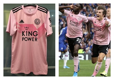 Official Adidas Leicester City 2019 20 Away Pink Shirt Small Mens