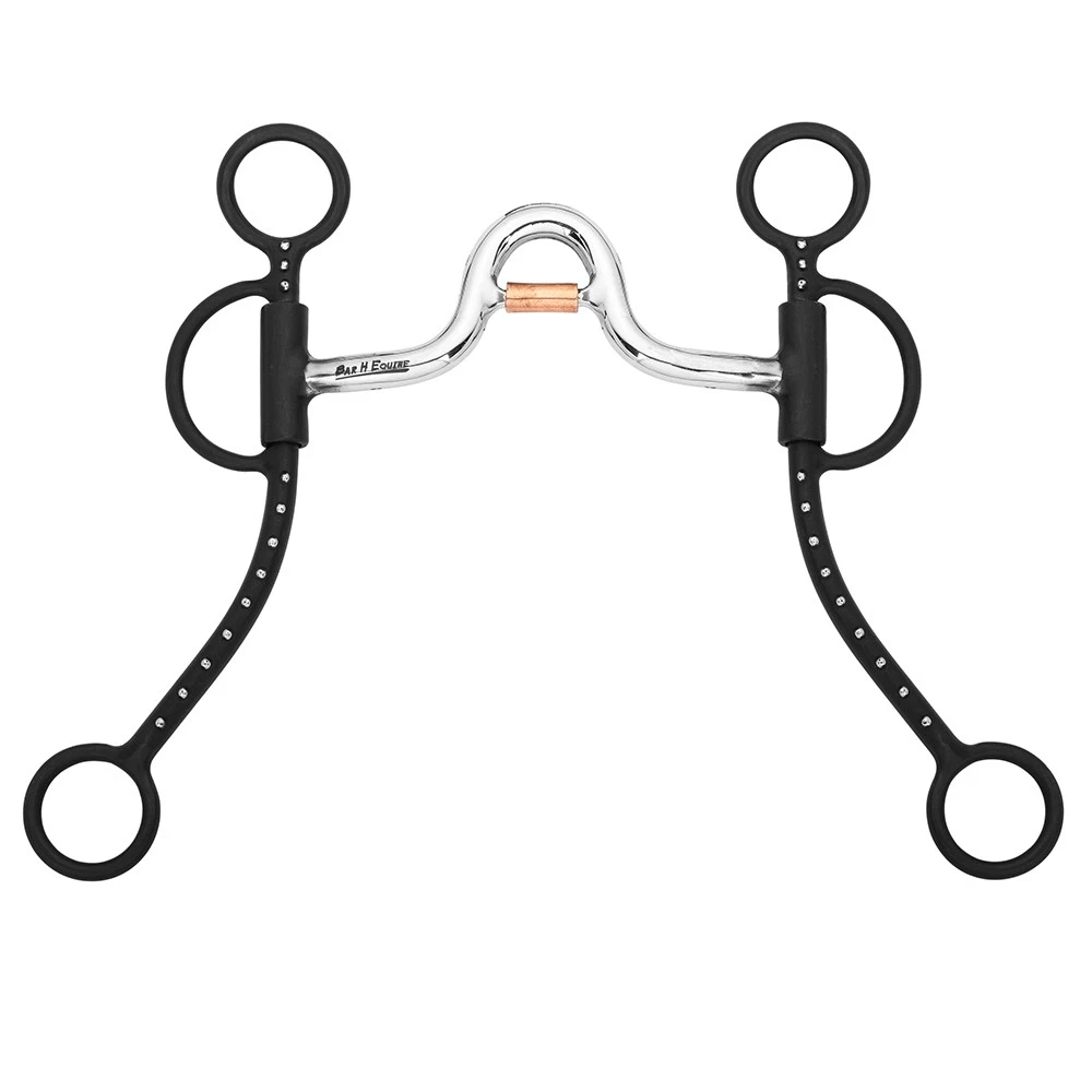 Embout à Tige Courte BAR H EQUINE – Embouchure De Correction, Taille 5 Pouces (neuf)