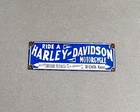 VINTAGE HARLEY DAVIDSON DEALERSHIP PORCELAIN SIGN CAR GAS TRUCK MOTORCYCLE OIL