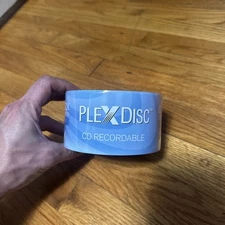 50 PC PlexDisc 52X 700 MB 80 MIN CD-R White Inkjet Hub Printable Disc 631-210