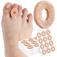 120Pcs Corn Cushions Oval Callus Pads Soft Felt Self-Stick Adhesive for Toes