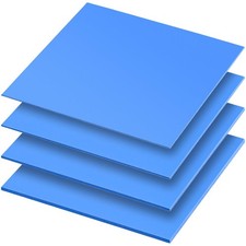 4 PCS Silicone Thermal Pads 100x100mm 0.5 1 1.5 2mm 6.0 W mK for CPU GPU