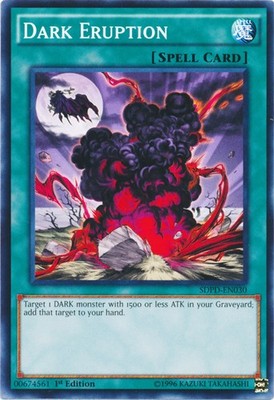 Dark Eruption - SDPD-EN030 - Common - 1st Edition - Heavily Played