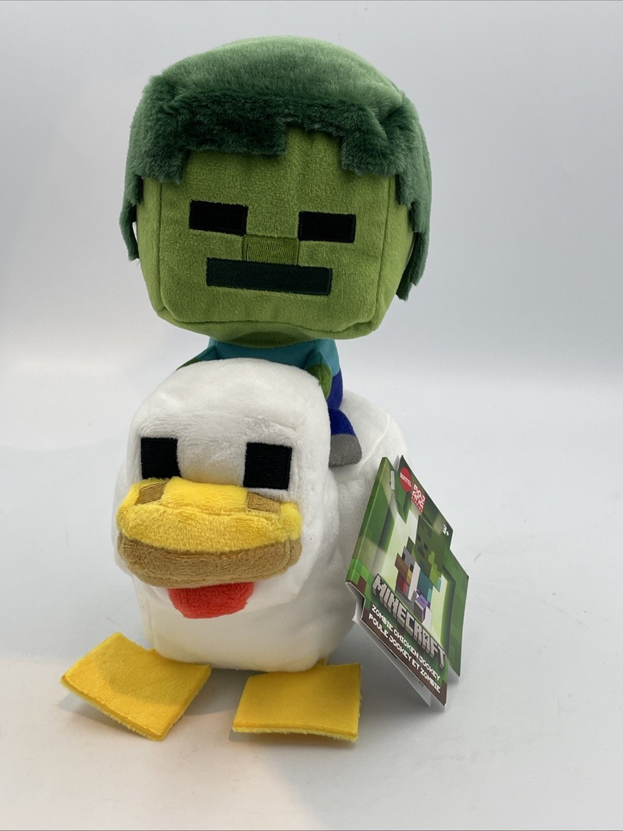Mattel Minecraft Zombie Chicken Jockey Toy Collectible 8-inch