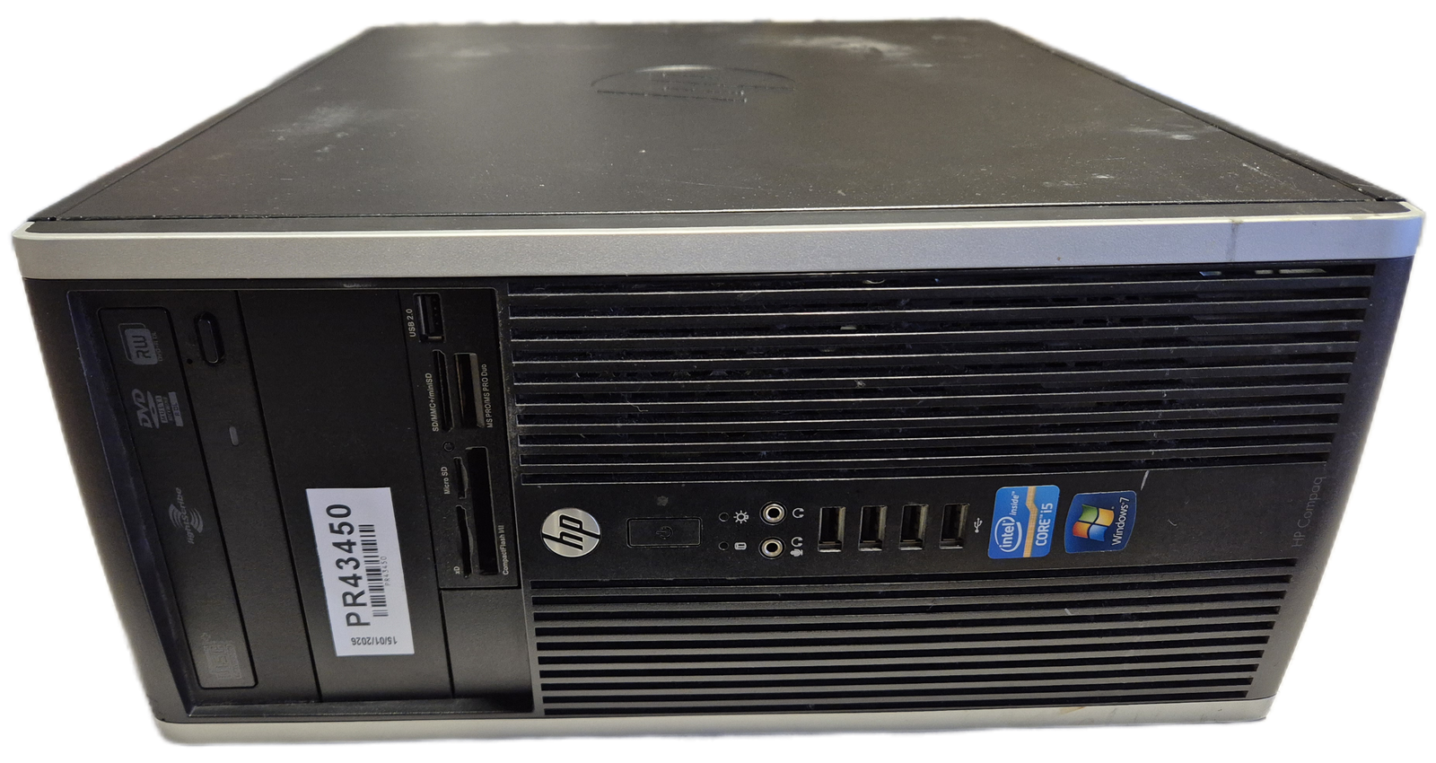 HP Compaq 6200 Pro MT DVD 8GB RAM i5-2400 3.1GHz NO OS NO HD Win7Pro COA present