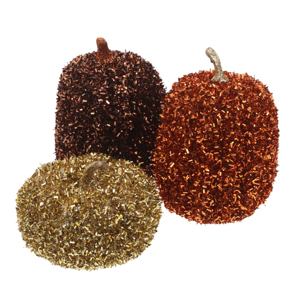 3 Pcs Artificial Pumpkins for Decorating Plastic Halloween Decorations