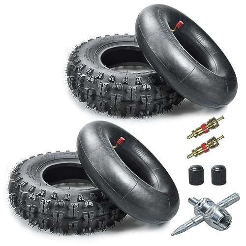 4.10/3.50-6 4.10-6 NHS Tire and Inner Tube for Lawn Mower Wheelbarrows 4 