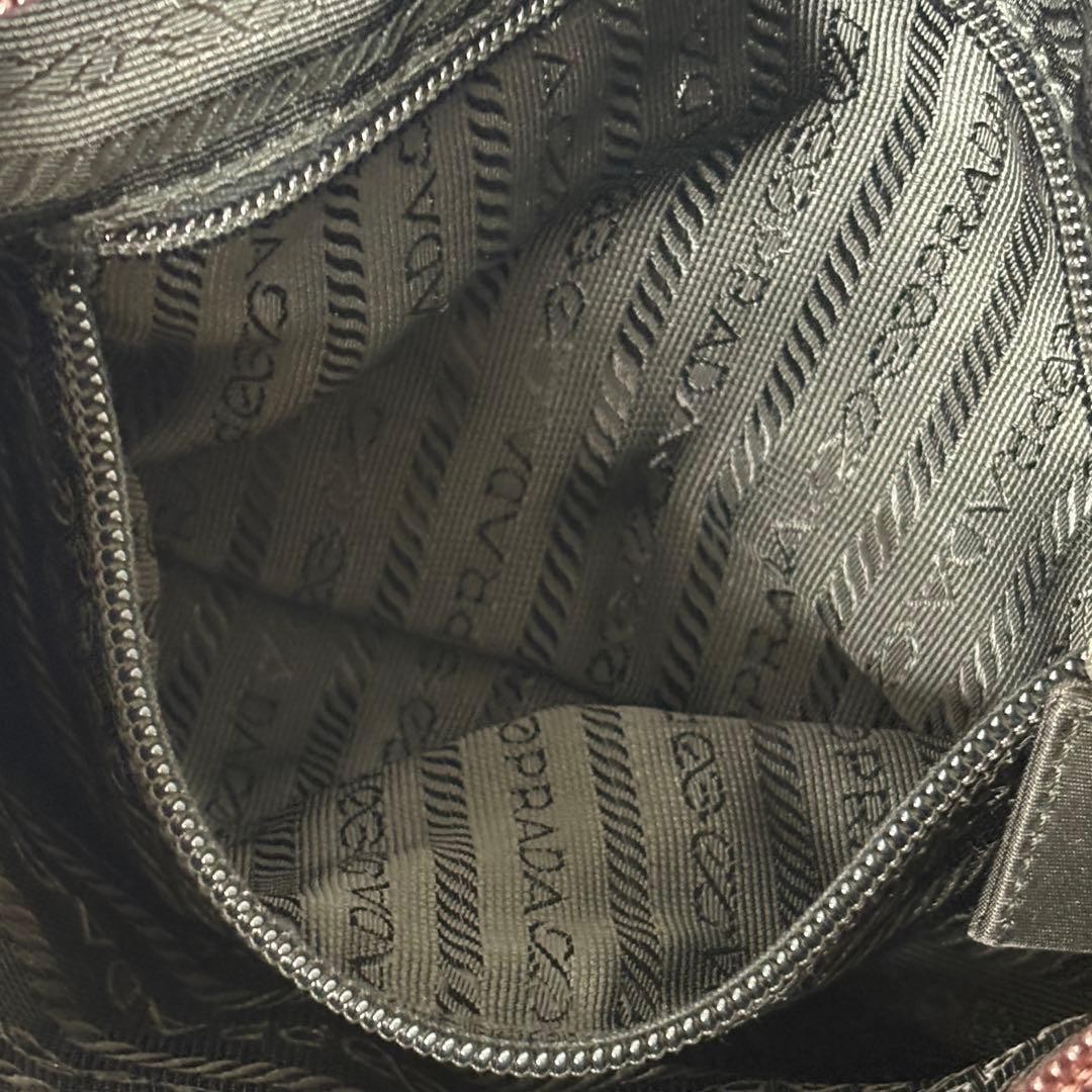 PRADA Nylon Shoulder Bag Triangle Logo Purple Made in Italy Authentic thumbnail 9