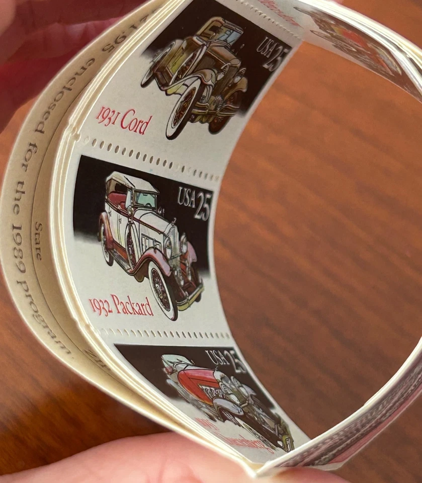 US. Stamps Booklet Classic Cars Book of 20~ 25 cent stamps - Image 3 of 4