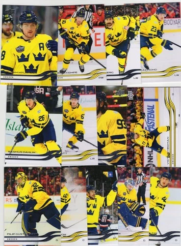 2025-26 UPPER DECK EXTENDED FOUR NATIONS TEAM SWEDEN SET DAHLIN NYLANDER HEDMAN