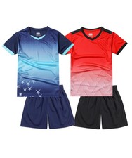 Boys 2-Pack Jersey Soccer Knit Set Sport Team Uniform Shirt and Shorts 5-6 St...