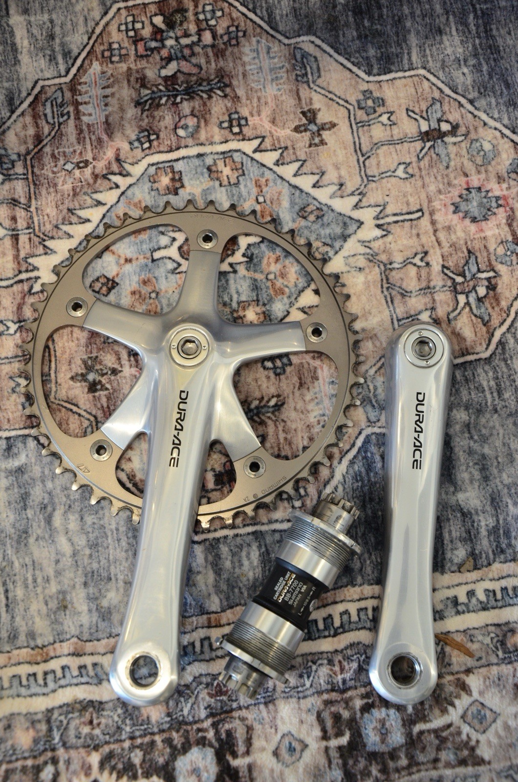 Dura-Ace 7710 NJS Track Crankset 170mm w/ 47T Chainring + BB-7700 Octalink