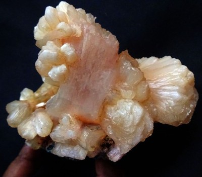 AWESOME STILBITE BOWS FORMATION W/ PINK HEULANDITE CRYSTALS MINERALS SPECIMENS