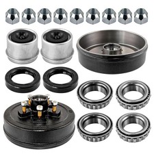 5 on 4.5" Trailer Brake Drum,10" x 2-1/4" Trailer Brake Drum Kit for 3500lbs ...