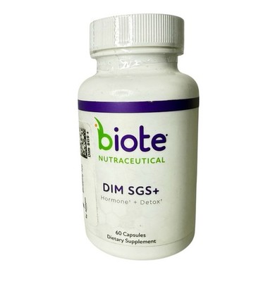 Biote DIM SGS+ Hormone + Detox Support 60 Capsules Exp 07/2027