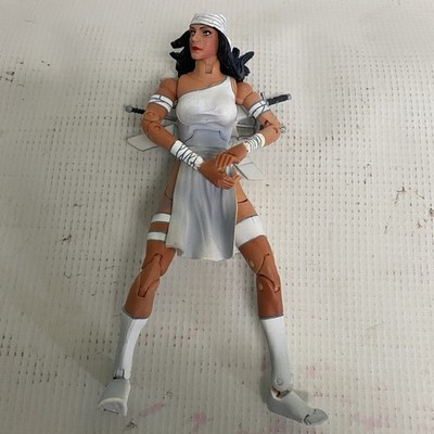Marvel Legends Electra Action Figure White Variant Incomplete 2003 Pre-Owned