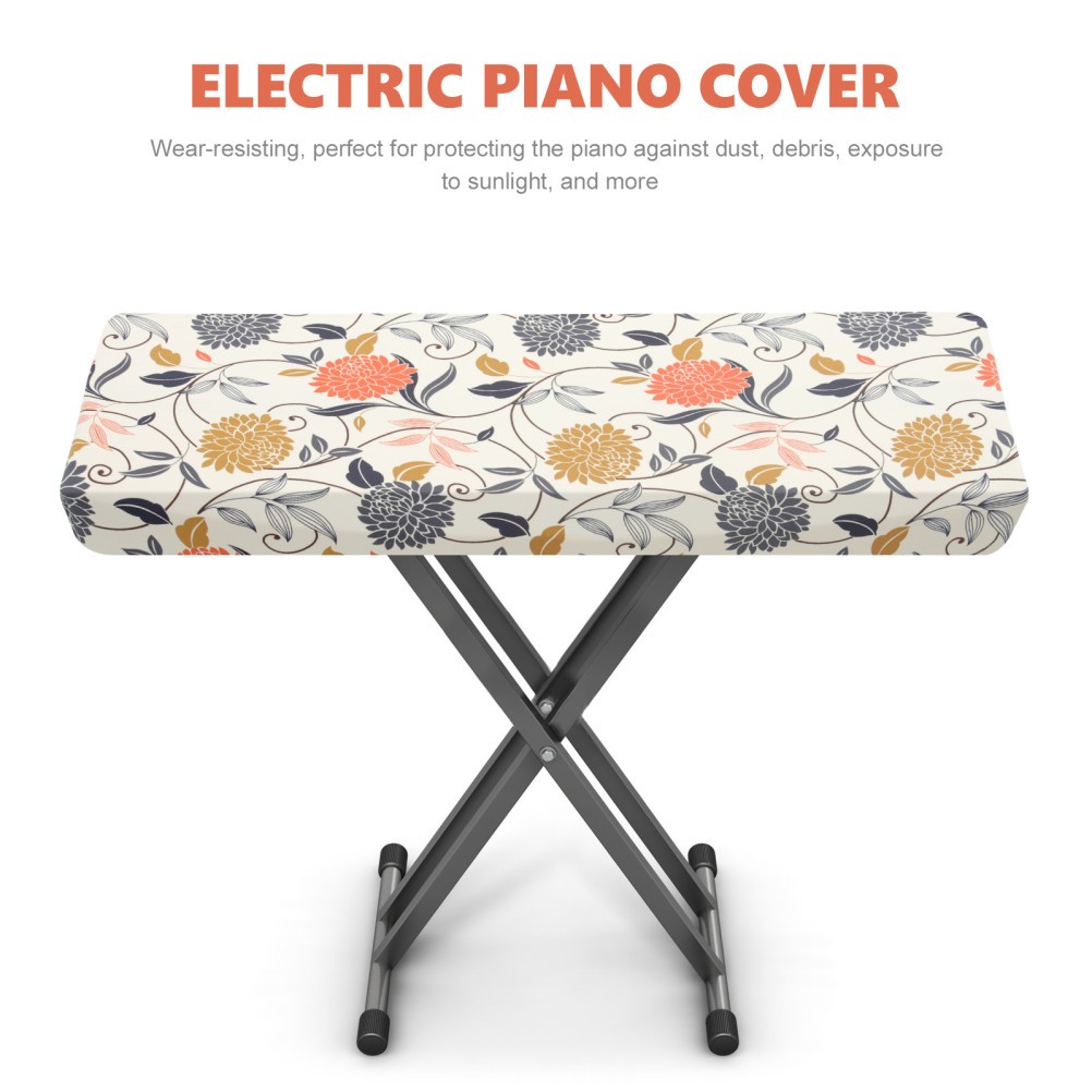 Set di 2 copri tastiera elasticizzati per pianoforte foto 5