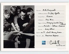 Postcard Mike Krzyzewski American Express Advertisement
