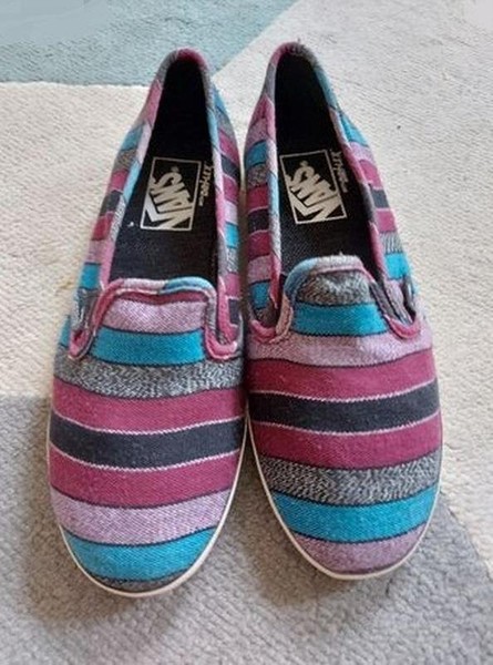 Women Vans Loafers Multicolor Textile 39.5