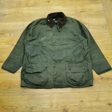 Barbour Beaufort Giacca Cera Uomo C44 112cm A230 Verde Country Impermeabile Vintage