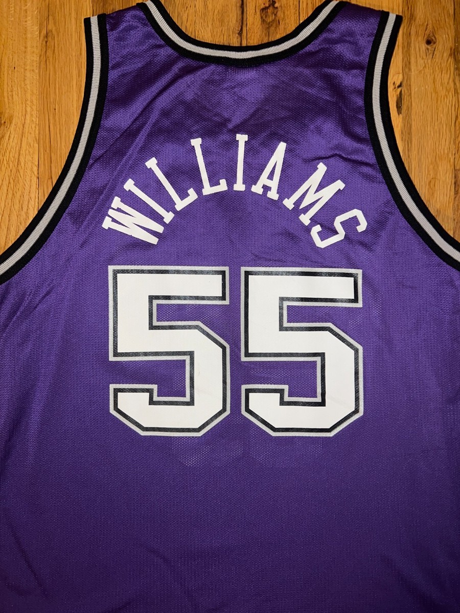 JASON WILLIAMS Champion SACRAMENTO KINGS Purple Jersey 44 NBA