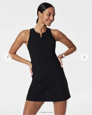 SPANXshape Get Moving Zip Front Dress Black NWT Size US Large