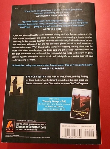 Dog on It : A Chet and Bernie Mystery by Spencer Quinn (2009, Hardcover) - Bild 2 von 2
