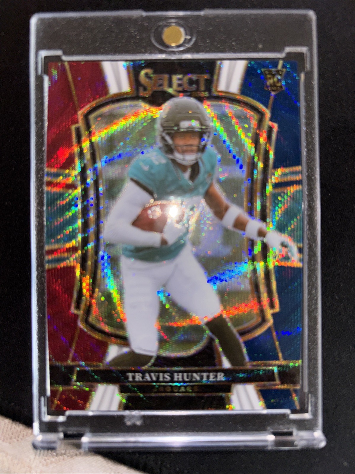 Travis Hunter 2025 Panini Select Tri Color Prizm Rookie RC #128 /299 Jaguars