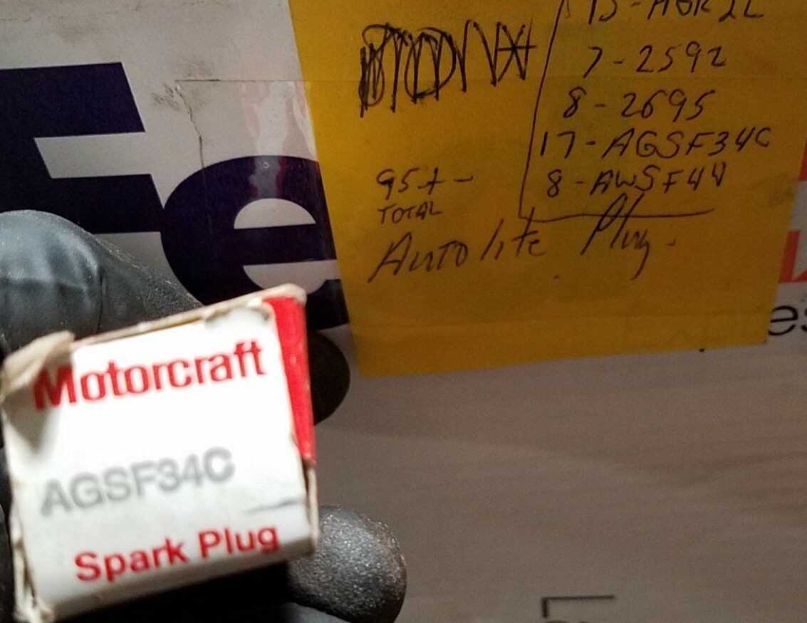Motorcraft AGSF34C Spark Plugs NIB NOS