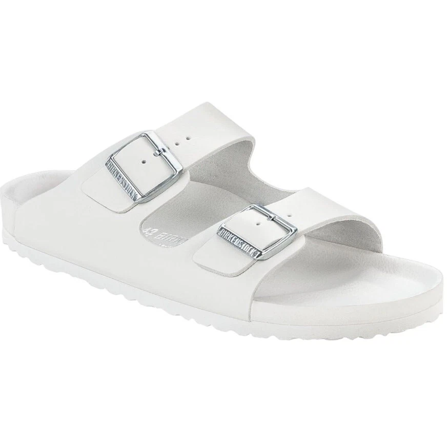 Birkenstock Monterey‎ Natural Leather Sandal Exquisite White Mens 13 Narrow EU46 Birkenstock New w/ Box Monterey White Natural Leather  main image 2