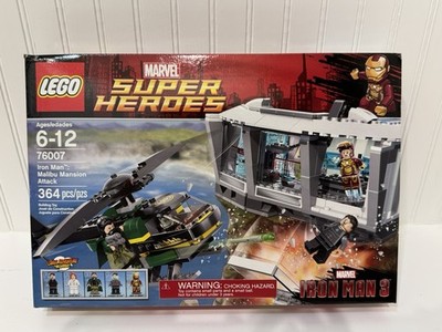 LEGO 76007 Iron Man Malibu Mansion Attack 2013 Retired Sealed Blemish Box
