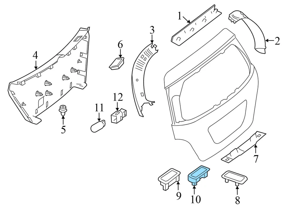 Mercedes-Benz S63 AMG 2008-2013 - Luz interior 2218200401 Foto 3 de 4